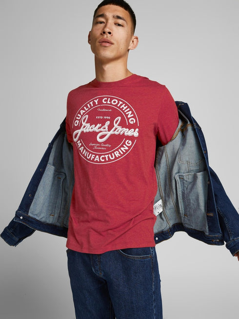 JACK & JONES PREMIUM REGULAR FIT T-SHIRT | RED